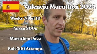 Valencia Marathon 2024  Boston Qualifying  Sub 310 Marathon  Weeks 78 [upl. by Leeanne77]