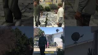 Lamar Roasts Franklin  GTA V vs REALLIFE Comparison gta5 gta5shorts [upl. by Novi102]