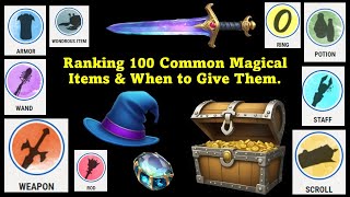 Ranking the Top 100 Common Magical Items DampD 5e Part 1 [upl. by Tahp]