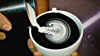 MESMERIZING Barista Latte Art Training Compilation  Very Satisfying  MUST SEE [upl. by Ahsineg]