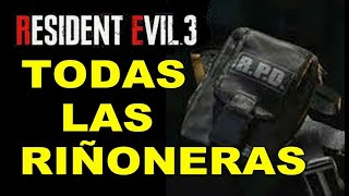 Resident Evil 3 Remake Como Conseguir Todas las Riñoneras [upl. by Bricker574]