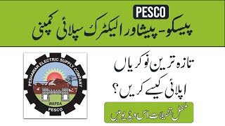 Latest Jobs in PESCO  Peshawar Electric Supply Company Jobs 2024  How to Apply [upl. by Urba]