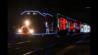 2024 CPKC Holiday Train passing through Pte Claire Quebec [upl. by Novikoff]