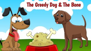 The Greedy Dog  The Dog And The Bone  Popular Bedtime Story For Kids  Moral Story In English [upl. by Koziel130]