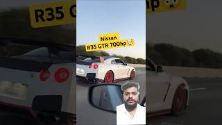 nissan R35 gtr 700whp take off🤯greenscreen reaction shortssupercar hypersonicexhustsound [upl. by Anemij]