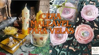 Cera maleável para velas artísticas [upl. by Erapsag262]