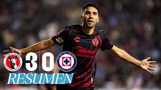 TIJUANA 30 CRUZ AZUL 4tos de Final Ida  Los Xolos golean a la Máquina [upl. by Cattima]