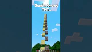 Minecraft Sand  Gravel TNT😨 もういいよ minecraft shorts [upl. by Woodley]