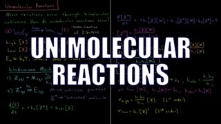 Chemical Kinetics 35  Unimolecular Reactions [upl. by Peyton]