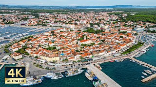 Biograd na Moru Croatia 🇭🇷 4K Old Town Walking Tour 2023 [upl. by Arimihc]