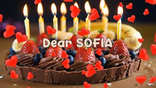 Happy Birthday SOFIA Music ⭐ Happy Birthday Song for Sofia 🎈 Wish You All The Best amp Love ❤️ [upl. by Hendricks761]