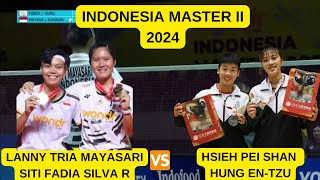 LANNY TRIA MAYASARSITI FADIA S R INA VS HSIEH PEI SHAN HUNG EN TZU TPE  INDONESIA MASTER 2024 [upl. by Jonathon]