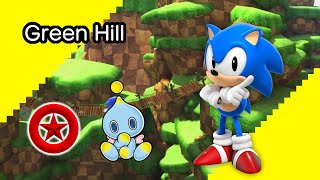 Sonic Generations 24  Green Hill Act 1 All Red Rings and Chao [upl. by Jolda220]