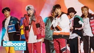 BTS Performs Pulls Prank on ‘Jimmy Kimmel Live’  Billboard News [upl. by Uwton]