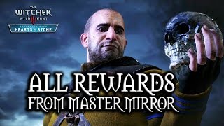 The Witcher 3 Wild Hunt  Hearts of Stone  All rewards from Master Mirror [upl. by Anyek505]