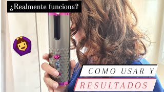 🙆‍♀️ Rizador de Pelo automático inalámbrico  Tutorial completo y funciones [upl. by Anialam]