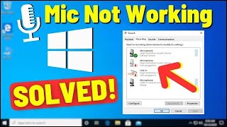 How to Fix Microphone Not Working on Windows 10 2024 [upl. by Heda]