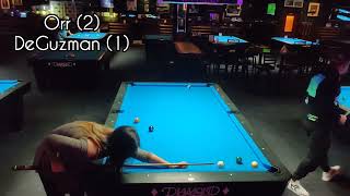 Micd Up 10 Ball Match  Sue Orr vs Nino DeGuzman at Griffs Bar amp Billiards [upl. by Kelwunn]