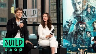 Kaya Scodelario And Brenton Thwaites Discuss quotPirates of the Caribbeanquot [upl. by Gniy394]