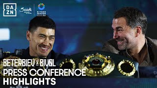 RIYADH SEASON ARTUR BETERBIEV VS DMITRY BIVOL PRESS CONFERENCE HIGHLIGHTS [upl. by Zamora864]