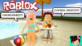 Roblox Vacaciones Divertidas en el Hotel Hilton con Mi Abuela [upl. by Sprung]