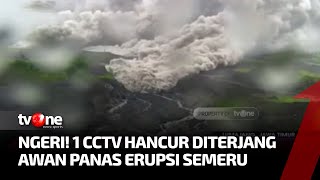 1 CCTV Hancur saat Merekam Detikdetik Luncuran Awan Panas Erupsi Gunung Semeru  Kabar Siang [upl. by Kcirdled]