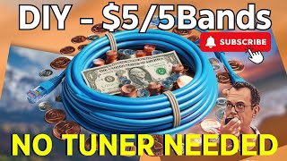 5 DIY Build a 5Band Ham Radio Antenna with an Ethernet Cable No Tuner Neededantenna hamradio [upl. by Gurtner]