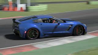 Chevrolet Corvette C7 Z06 Z07 Track Day in Vallelunga Tyres Slick SM [upl. by Gibbons]