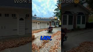 Leaf Blower Attached to Moving Chair Speeds Up Yard Work [upl. by Malda]