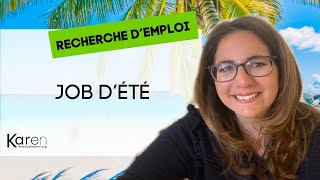 Trouver un job dété en dernière minute  Idées Méthode de recherche Conseils CV et entretien [upl. by Randal300]