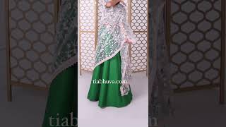 How to drape a half saree  half saree wearing styles  Dupatta style for lehenga  saree shorts [upl. by Anas]