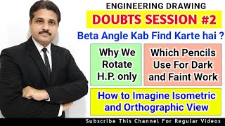 ENGINEERING DRAWING DOUBTS SESSION 2  ENGINEERING GRAPHICS COMMENTS REPLY 2 [upl. by Hayton]