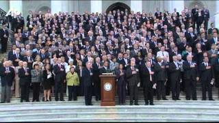 Raw Video Congress Sings National Anthem [upl. by Nilre]