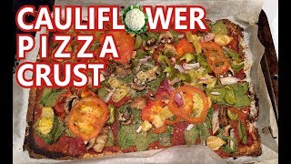 Cauliflower Pizza Crust  Cooking w Chris [upl. by Lodie611]