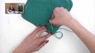 Knitting Help  Weaving in Cotton Ends [upl. by Mozza]