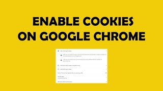 How to Enable Cookies on Google Chrome  Easy Solution [upl. by Krista]