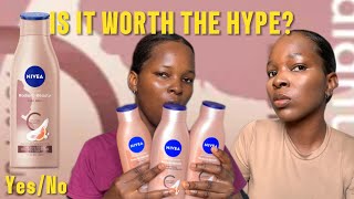 NIVEA RADIANT AND BEAUTY BODY LOTION GLOWING SKIN even glow brightens in 2 weeksHonest review [upl. by Engedus396]