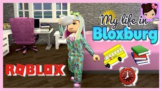 Bloxburg School Morning Routine  Roblox High School Roleplay  Titi Games [upl. by Golding]