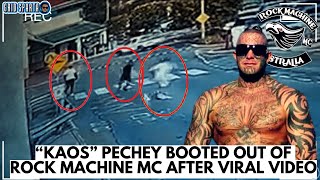 quotKaosquot Pechey booted out of Rock Machine MC after viral video [upl. by Goeselt]