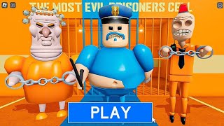 BARRY Vs PRISONER GRUMPY GRAN Vs PRISONER SIREN COP in BARRYS PRISON FULL GAMEPLAY roblox obby [upl. by Mckenzie789]