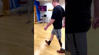 Nicholas’ First Steps with the ottobock X3 Knee  AK Amputee Training [upl. by Nydia]