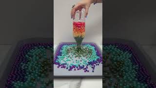 Colored Beads in a Bottle🌈 ASMR Video  Oddly Satisfying Video [upl. by Nyrhtac504]