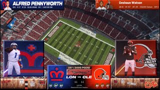 MADDEN NFL 24  Cleveland BROWNS vs London MONARCHS PS5 gameplay Franchise concept Simulation [upl. by Annaiek785]