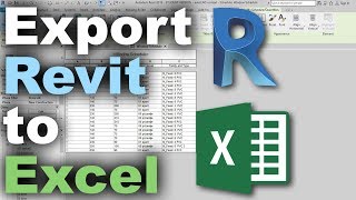 How to Export Schedules from Revit to Excel Tutorial [upl. by Lemmy]