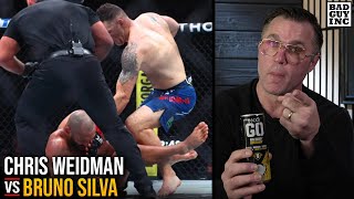 Chris Weidman vs Bruno Silva Accidents Happen… [upl. by Chip564]