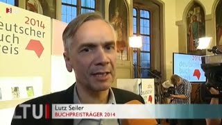 Deutscher Buchpreis 2014 für Lutz Seiler für quotKrusoquot 3SAT quotKulturzeitquot vom 06102014 [upl. by Meirrak]