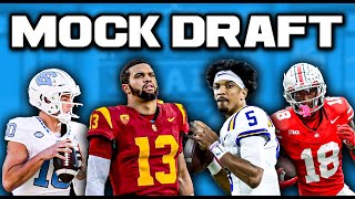 2024 NFL Mock Draft Post Free Agency WITH TRADES [upl. by Drofnil]