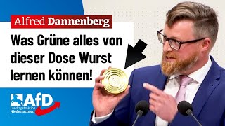 Was Grüne alles von dieser Dose Wurst lernen können – Alfred Dannenberg AfD [upl. by Ahsiekal976]