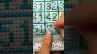 crossstitch stitching crossstitch skills pure handmade embroidery crossstitch tutorial👍 [upl. by Coopersmith]