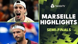 Dimitrov vs Khachanov Hurkacz vs Humbert  Marseille 2024 Semi Highlights [upl. by Hamitaf]